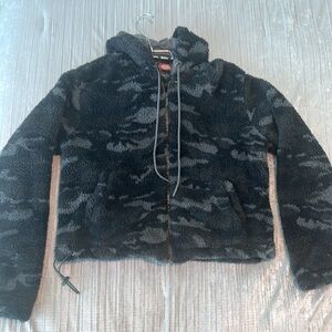 Dickies Black and Gray Sherpa Jacket